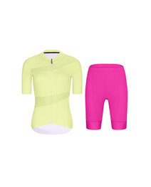 RIVANELLE Kurzarm Radtrikot und Shorts - GLAMOR - Cyclamen/Gelb